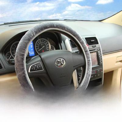 Spring & Autumn Plush Elastic Car Steering Wheel Cover