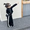 Spring Autumn Girls' Casual Sets Kids Long-sleeved Jacket+Pants 2Pcs Outfits Clothes Children Sports Suits