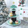 Christmas Tree Three-Tier Cake & Dessert Display Stand