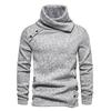 Men S Mock Turtleneck Knit Sweater Casual Solid Long Sleeve