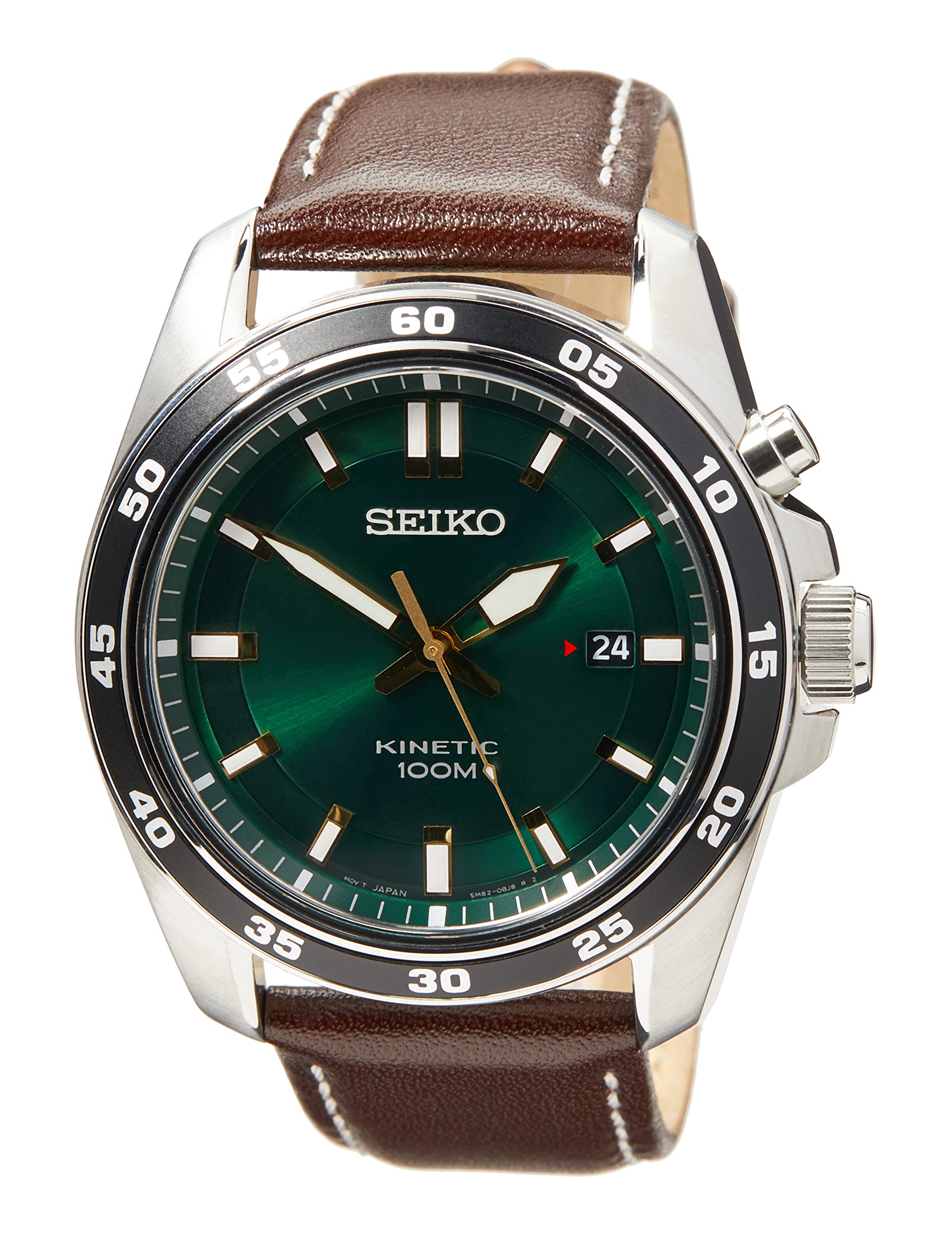 

Годинник SEIKO KINETIC SKA791P1 із зеленим циферблатом [Seiko] для чоловіків [Реімпортований продукт] зелений