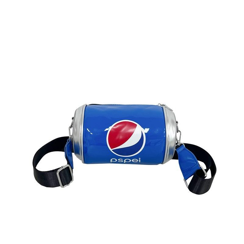 

Cute cartoon small bag 2025 Japanese soft girl trend wide shoulder strap messenger bag ins casual shoulder bucket bag синій