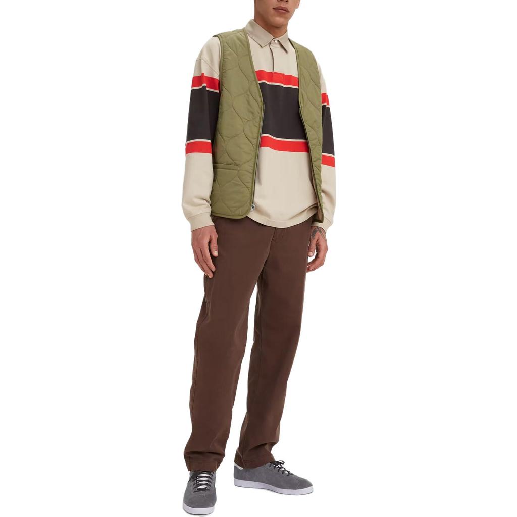 Levis Mid Rise Straight Leg Casual Pants Men bottoms Khaki A1040-0036