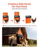 Automatic Chicken Coop Door, Battery Powered Chicken Coop Door with Timer & Manual Setting, Anti-Pinch Security, Durable Aluminum Alloy, Chick Run
