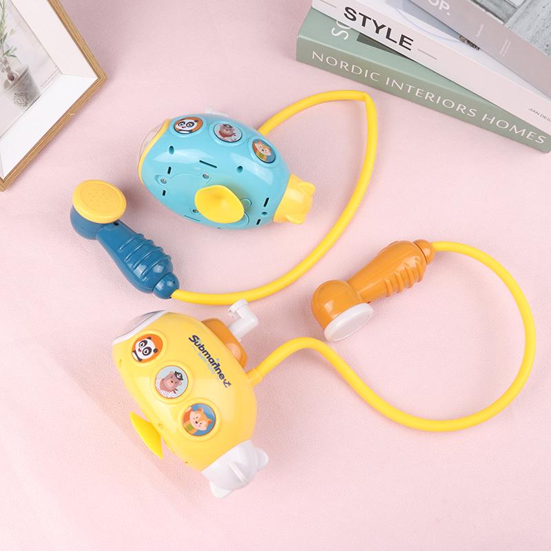 Baby Bath Toys For Kids Electric Submarine Shower Sucker Baby Toys Spray Water Toys Bathtub Toys Sprinkler Baby Shower