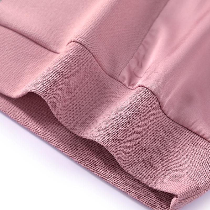 Elegant Silk-Like Long-Sleeve Tops for Middle-Aged Women