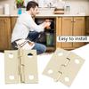 50pcs Miniature Gold Hinges Gold Jewellery Box Hinges with 200pcs Screws Simple Installation for Woodworking Projects