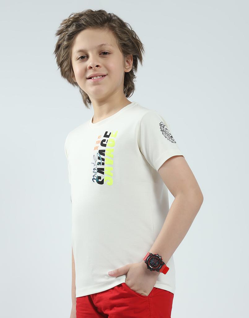 MONTE CARLO Boys Printed Round Neck T-Shirt