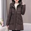 Móda Zimní kabát nadměrné velikosti XL-5XL Dámské dlouhé parky s kapucí Hřejivé Silné Středního věku