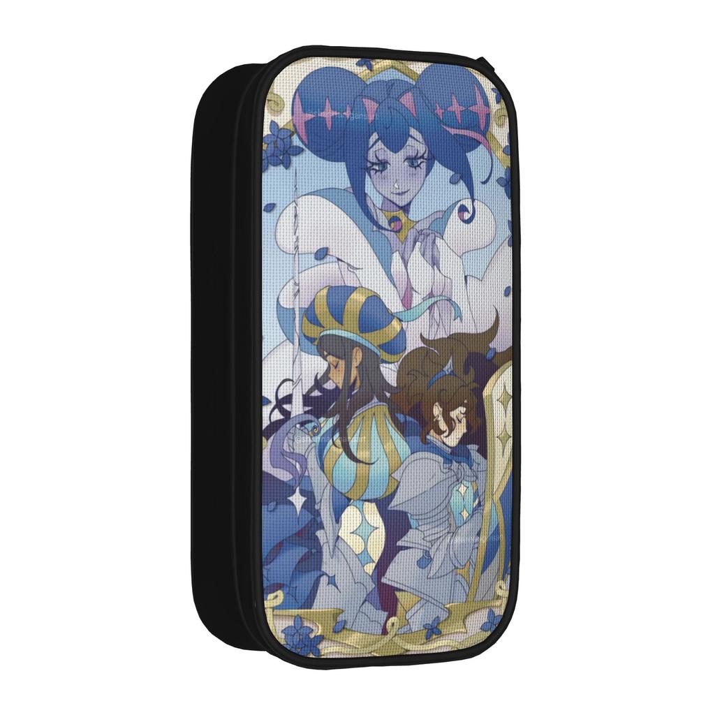Large-capacity Pen Box K-Knights Of Guinevere School Supplies  Double Layer Pen Case Girl Make Up Bag Amazing Gift