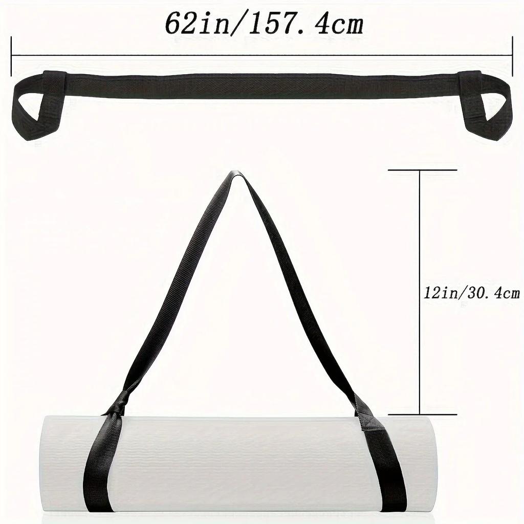 Adjustable Yoga Mat Storage Strap with Thickened Carrier - Multi-Purpose Fitness Strap Suitable for Yoga Mats, Gym Eq