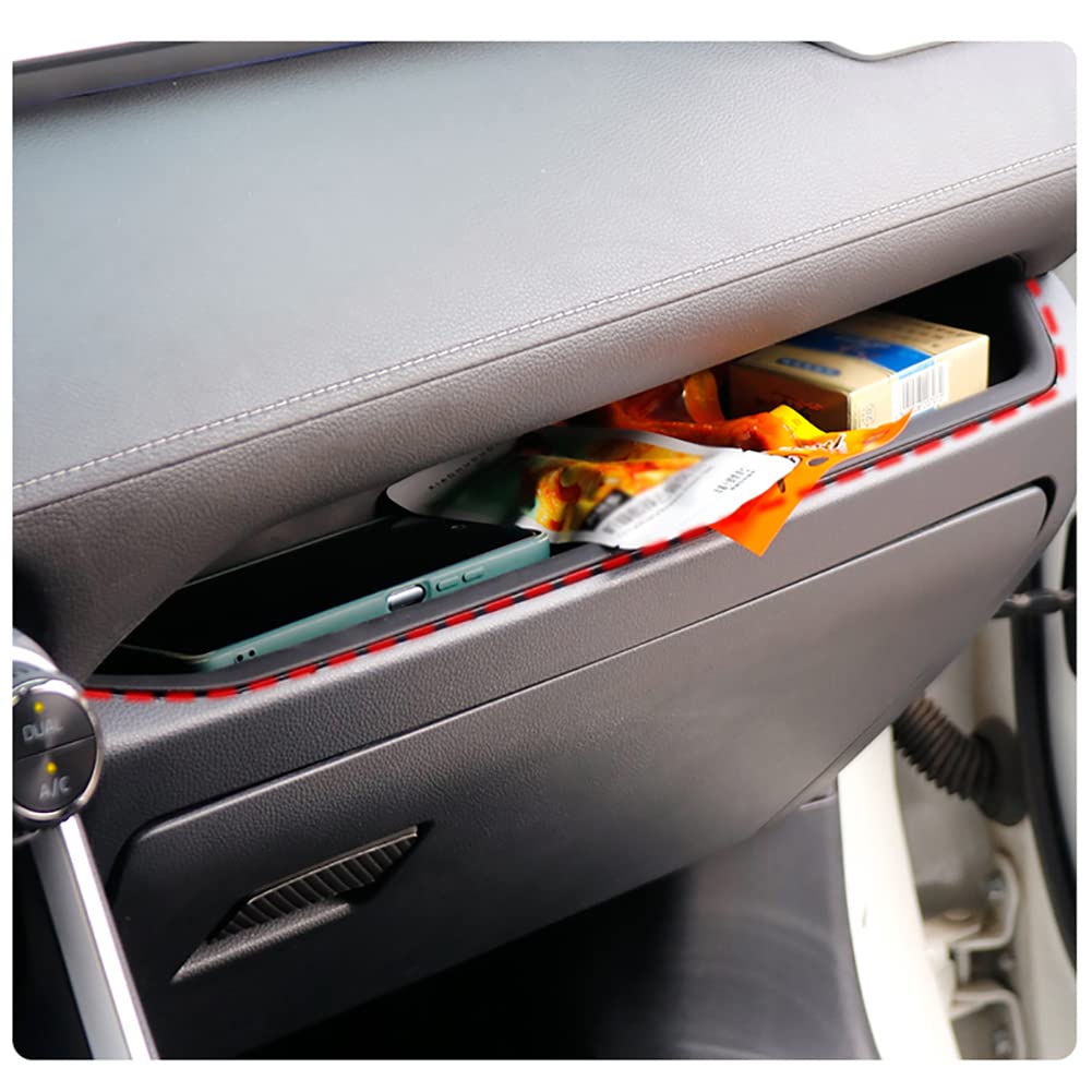 CUCHIYUN 2023 RAV4 Beifahrersitz Aufbewahrungs-Organizer-Matte Handschuhfach-Aufbewahrungs-Organizer-Schale Passt