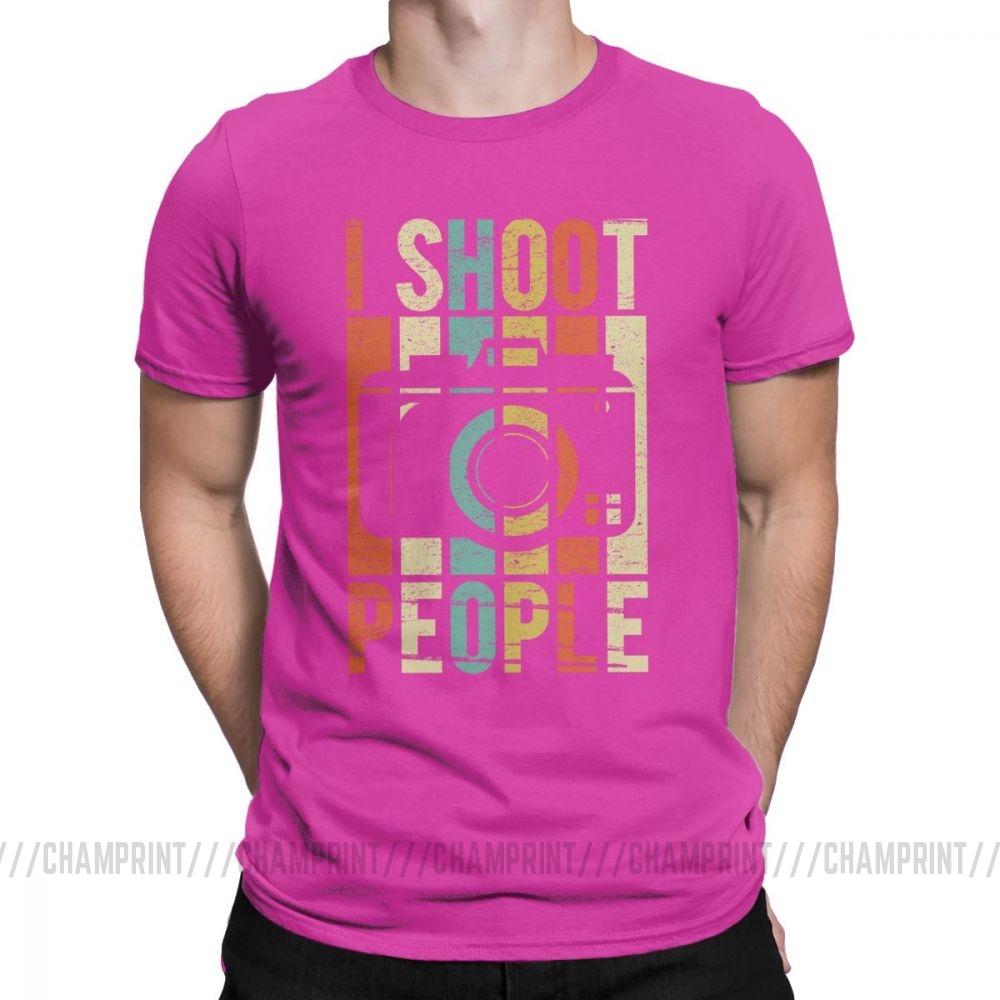 Men S Vintage Shoot People Photographer T Shirt Novelty 100 Cotton Tee Shirt Short Sleeve T