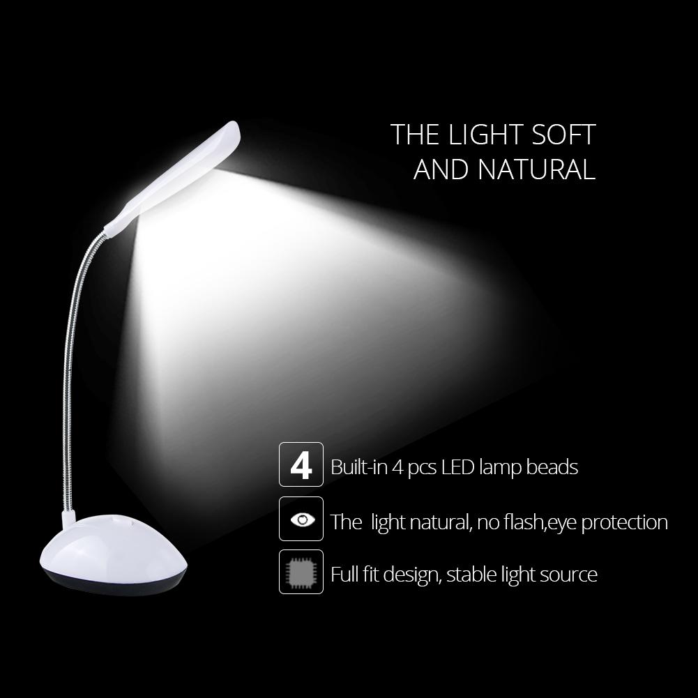 LED Desk Light Eye Protection Reading Lamp AAA Battery Powered Lamp Folding Creative Table Lamp For Reading Studying Bedroom