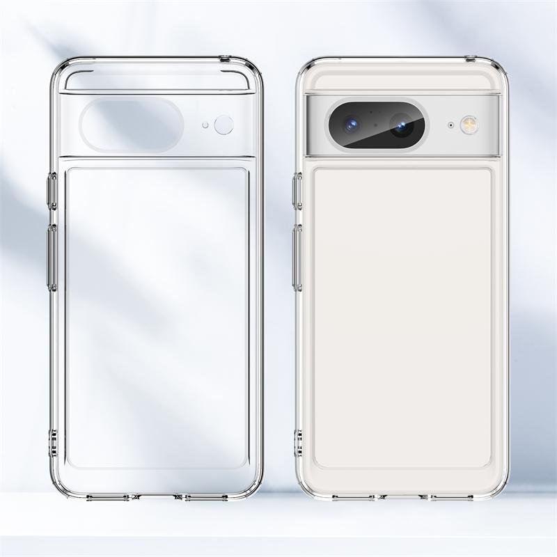For Google Pixel 8 Case Transparent TPU Capa Google Pixel 8 Pro 8A 7 Pro 7A Case Luxury Silicone Bumper Protector Pixel 8 Cover