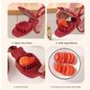 Ergonomic Design Vegetable Fruit Slicer Scissor Shaped Kitchen Gadget New Egg Slicer