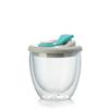 Leak-Proof Transparent Tumbler Cold/Heat Resistant Portable Water Cup Cute Glass Cup with Lid  Tea