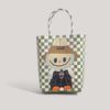 Labubu plastic woven handbag woven vegetable basket handbag handmade bag