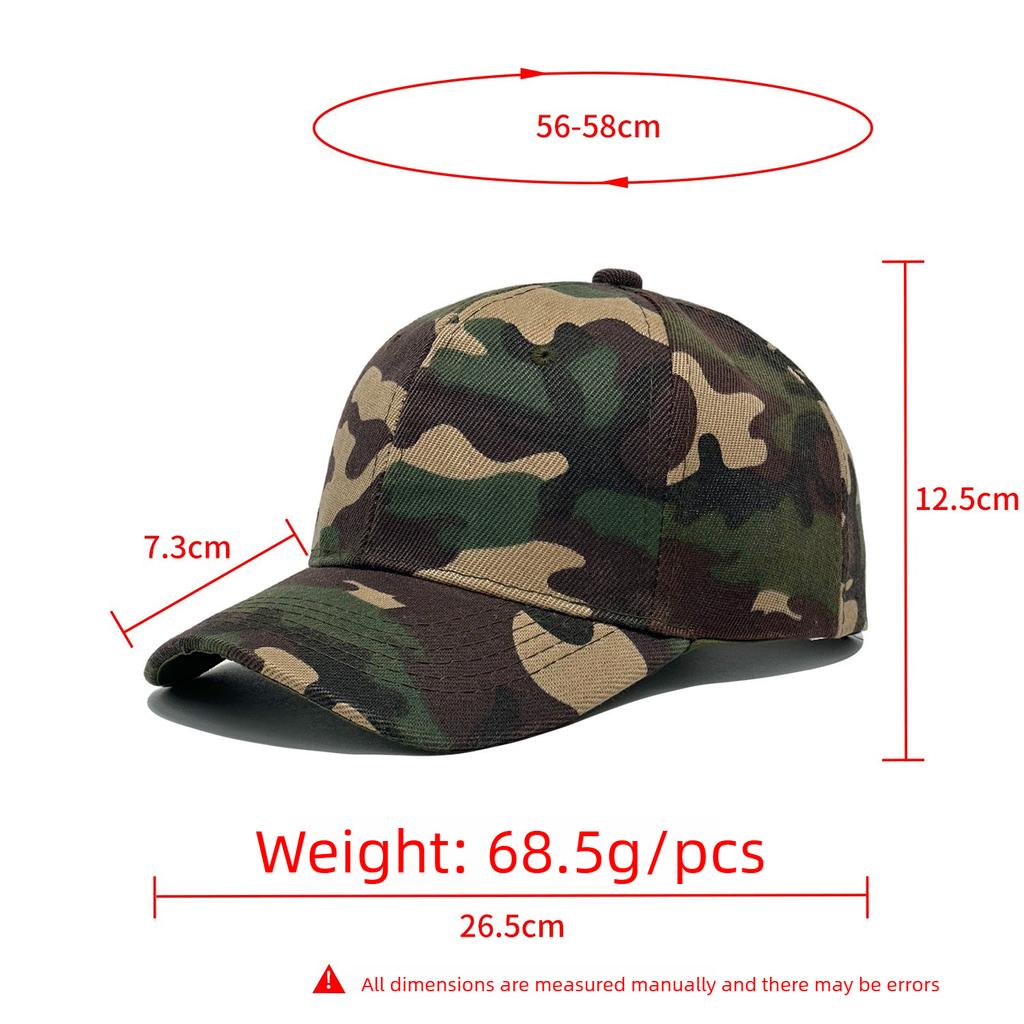 Gorra de Béisbol Camuflaje, Gorra Plana, Gorra con Visera Solar para Golf al Aire Libre para Adultos, Gorra Hip-hop, Gorra de Béisbol Street Dance para Hombres y Mujeres