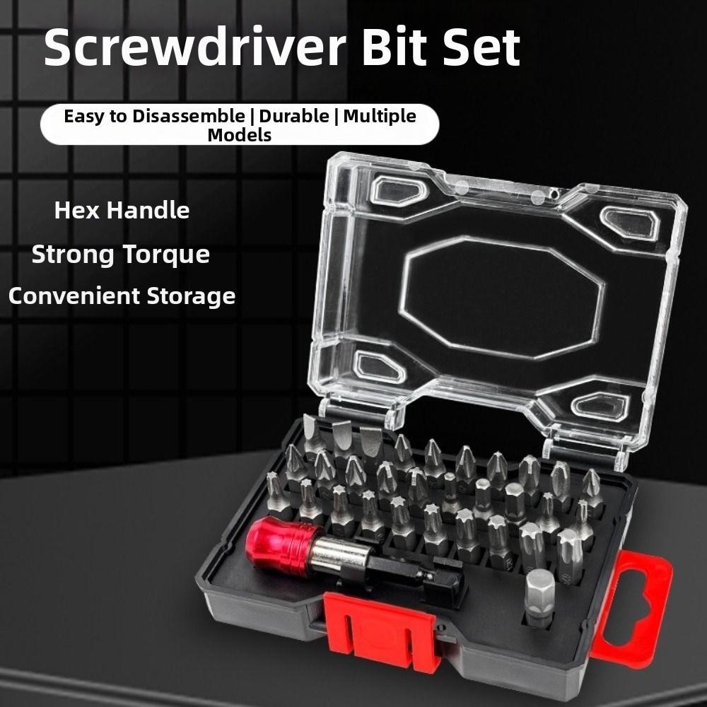 32PCS High Torque Hex Shank Drill Bits Portable Magnetic Screwdriver Bits Workshop Tasks