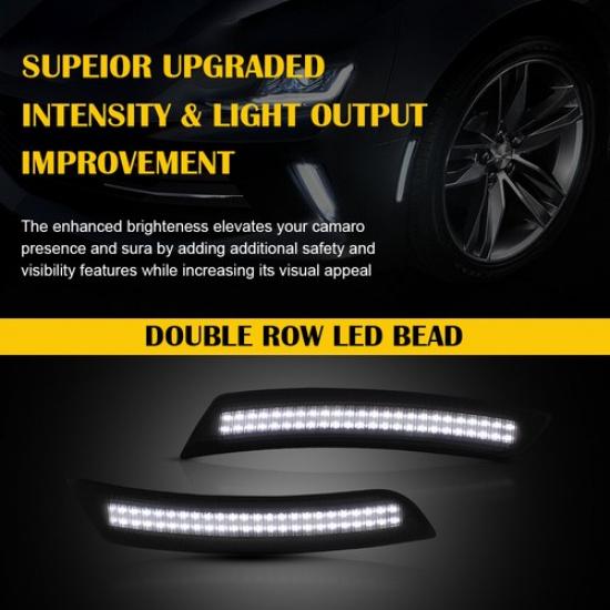 LED-Begrenzungsleuchten Seiten vorne & hinten für Chevy LS Camaro LT ZL1 SS 2016-