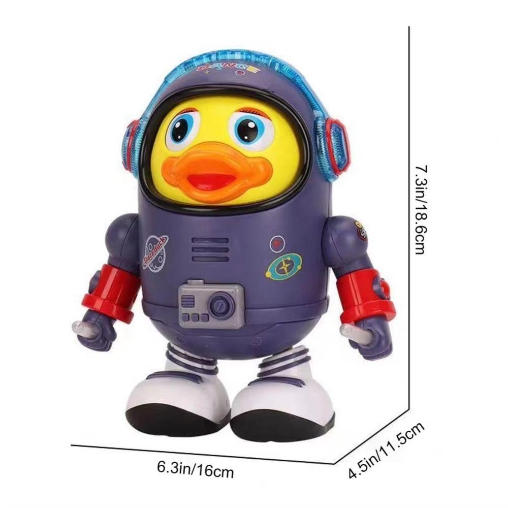 Interactive Dancing Astronaut Duck Toy Plastic Duck Musical Interactive Toy  Kids Toddlers