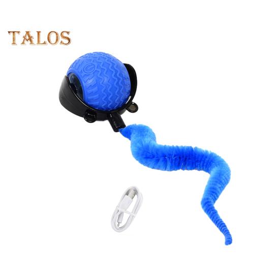 

Интерактивная игрушка для кошек, катящийся мяч, активируемый сенсорным движением, с 3 режимами, перезаряжаемый через USB, автоматически движущийся мяч, игрушка для кошек в помещении и на улице синий