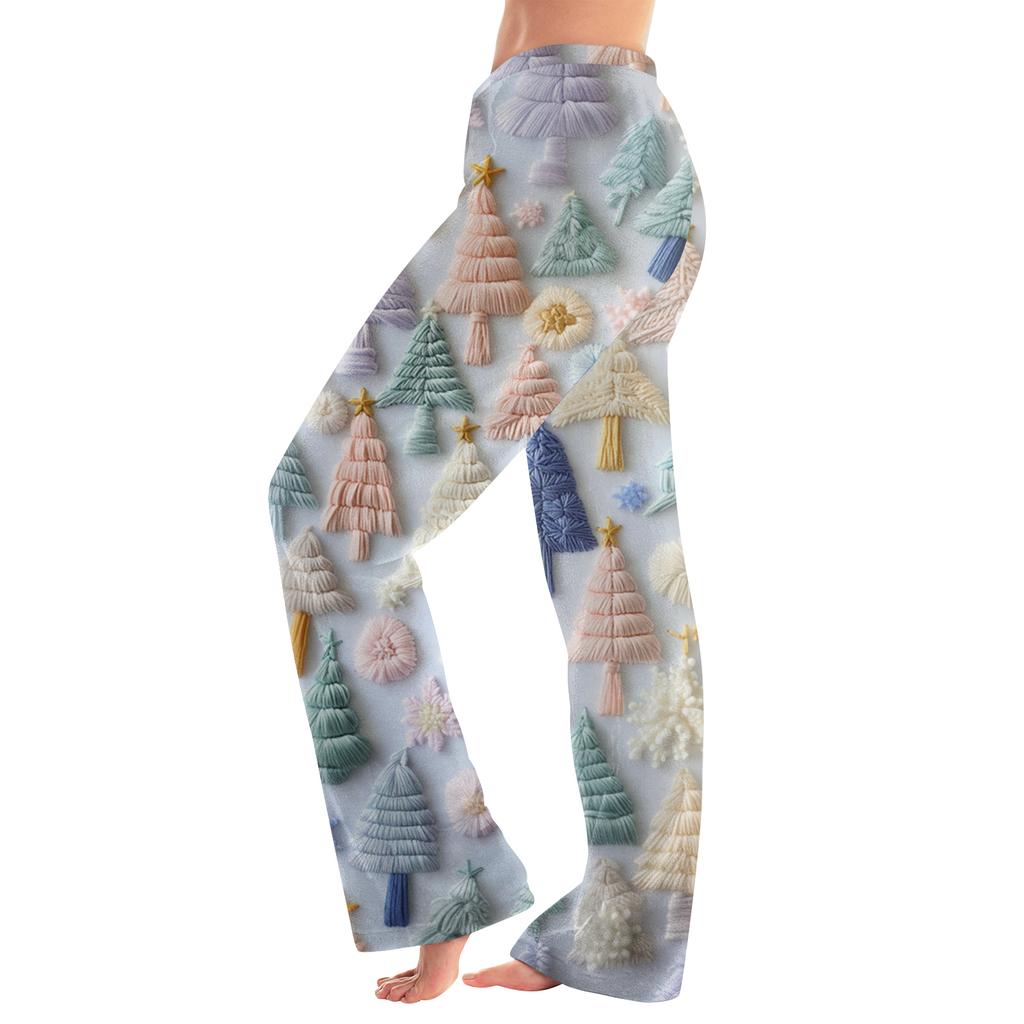 Women's Casual Fashion Women's Sports Home Christmas Pajama Pants Long Pants
