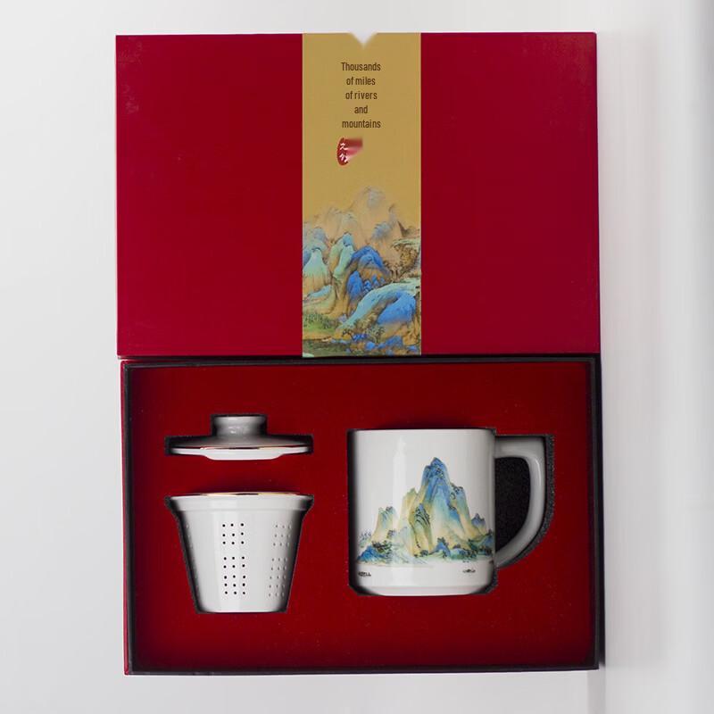 Shangqi A Thousand Li of Rivers and Mountains Ceramic Tea Set