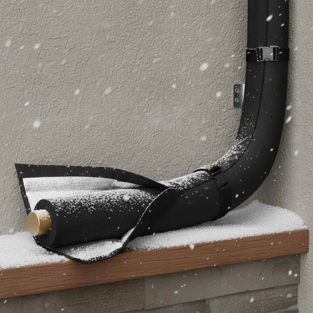 Outdoor Pipe Insulation Sleeve Snow Proof Heating and Cooling