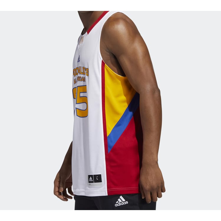 adidas Basketball Jerseys Men's White Moderate Bib & Brace GJ0073