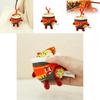 Cute Realistic Turkey Instant Noodle Plush Keychain Adorable Food Charm Accessory