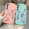 Weiche Handyhülle für Samsung Galaxy A12 A16 A11 A13 A15 A52 A21s A14 A03 A33 A23 A22 A05 A06 A53 A04 Mit Schmetterlingsdruck