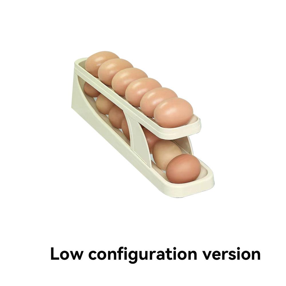 

Сдвижная коробка для яиц, боковая дверь холодильника, специальное четырехслойное автоматическое устройство для перекатывания яиц, кухонная коробка для яиц с защитой от падения, автоматическое перекатывание яиц Low-level version бежевый
