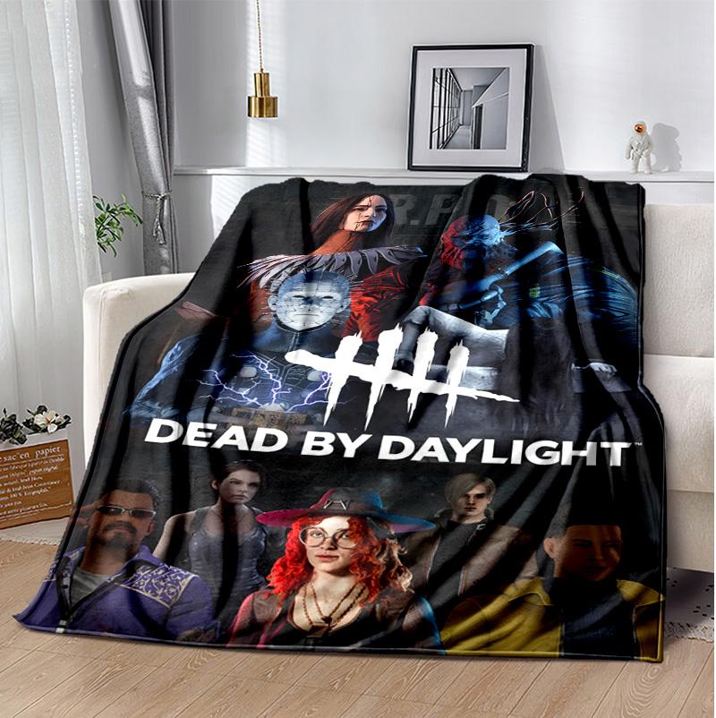 Dead Daylight Flannel Blanket Soft Warm All-Season Throw, Design for Camping, Car Travel, Hiking Sofa, Bed, Office Perfect Gift for Parties