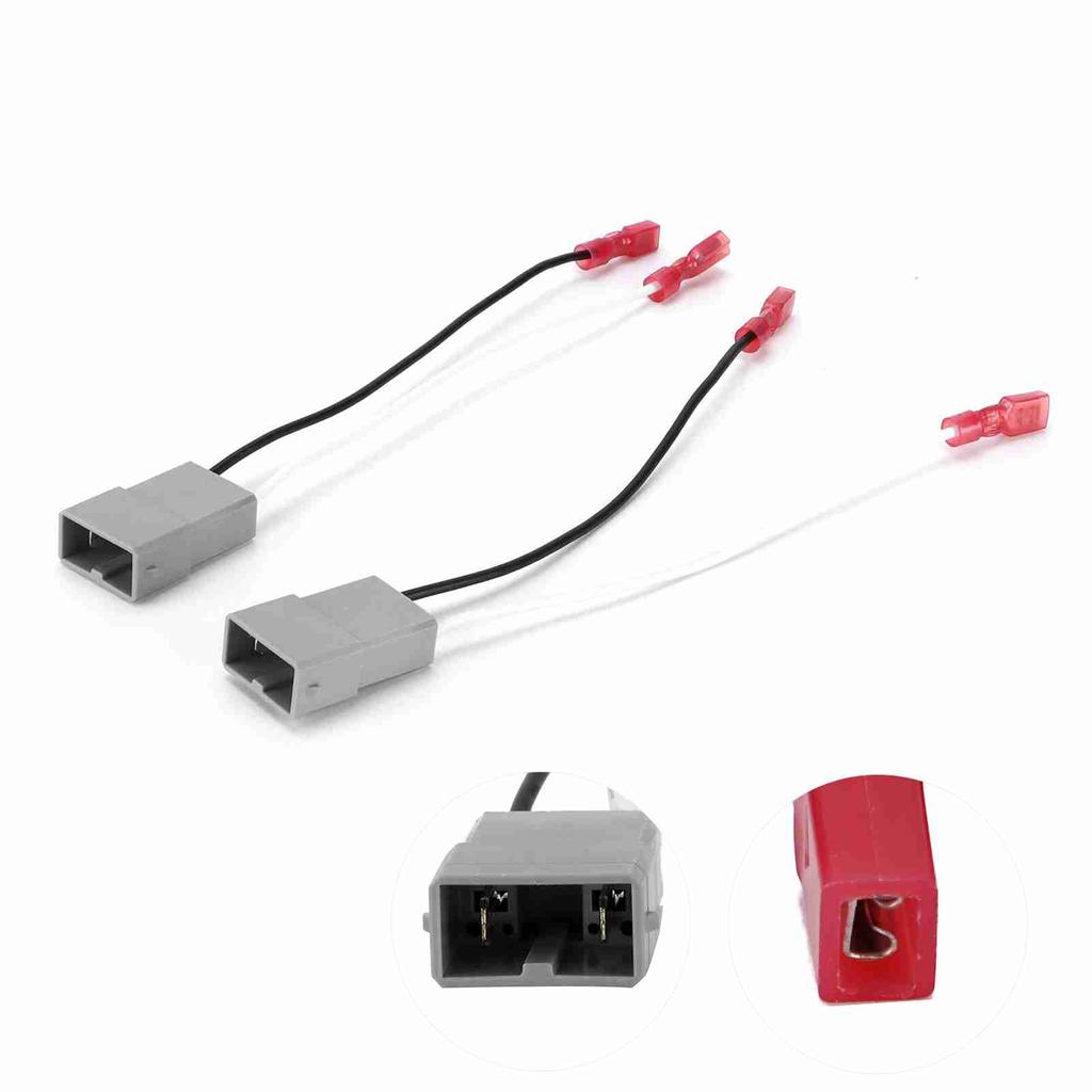 Pair Car Speaker Wire Harness Adapter Plug Modification Replacement for AcuraAccord