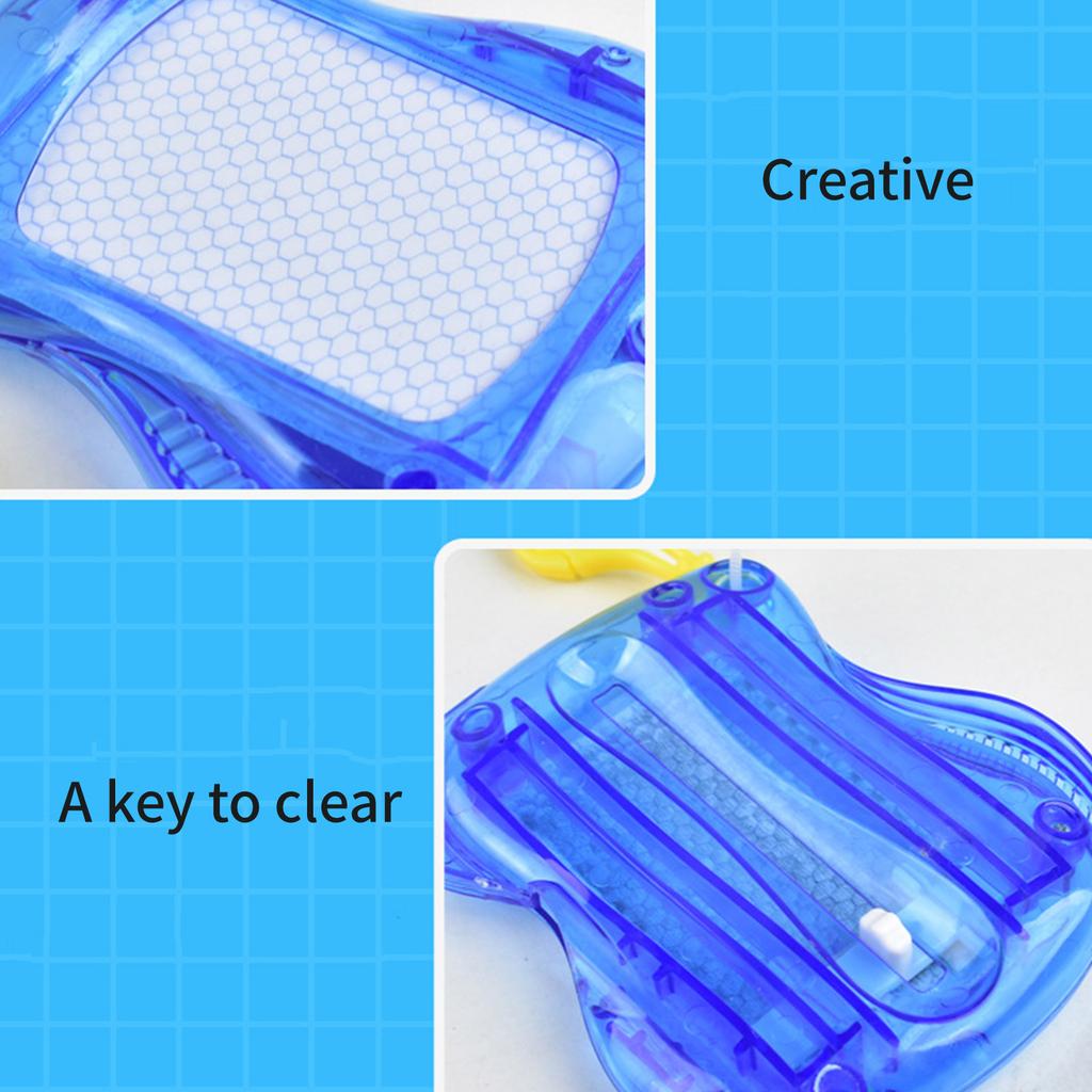 Set of 6 Magnetic Drawing Board Keychains Doodle Pad Key Ornament Plastic Texture Key Pendant Suitable for Students