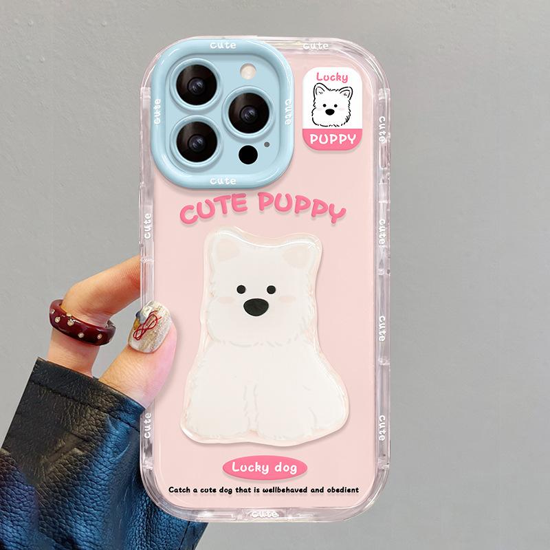 Puppy doll for apple 16e cute phone case 13promax cartoon iphone15 dopamine 14/12