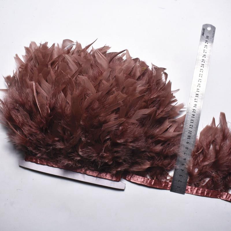 10Meters/Lot Turkey Feather Fringe Trim 4-6Inch Marabou Feathers Trimming Skirt Dress Trims Ribbon Feathers For Crafts