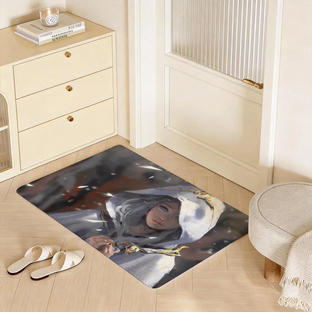 Anime G Ghost Blade Floor Mat Eco  Flannel Doormat Non Slip Odorless Indoor Floor Rug Soft Short Plush Home Mat
