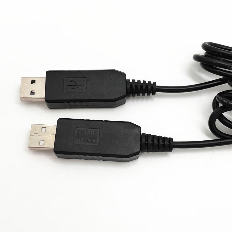 WiFi to Power Bank Cable Connector 5.5*2.1mm DC 5V to 9/12V USB Cable Boost Converter for WiFi Devices