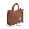 Women's Fashion Corduroy Tote Bag Lightweight Crossbody Style Holds Daily Essentials Ideal for School Work Shopping