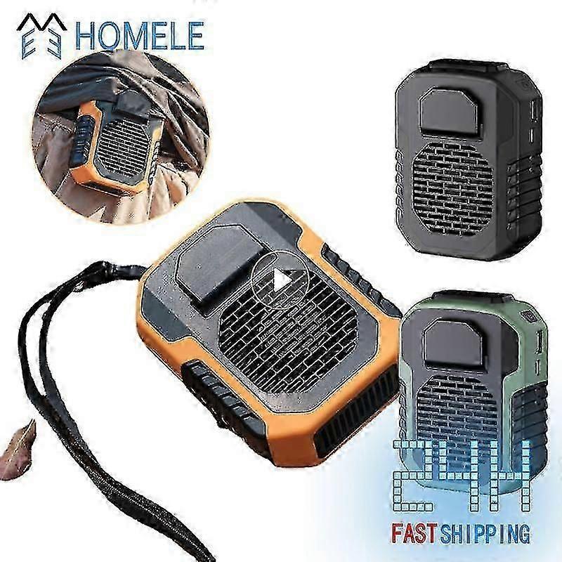 6000mah Waist Fan Usb Air Conditioning Rechargeable Portable Hanging Neck Mini Fan Cooling Waist Clip On Fan Outdoor Sports