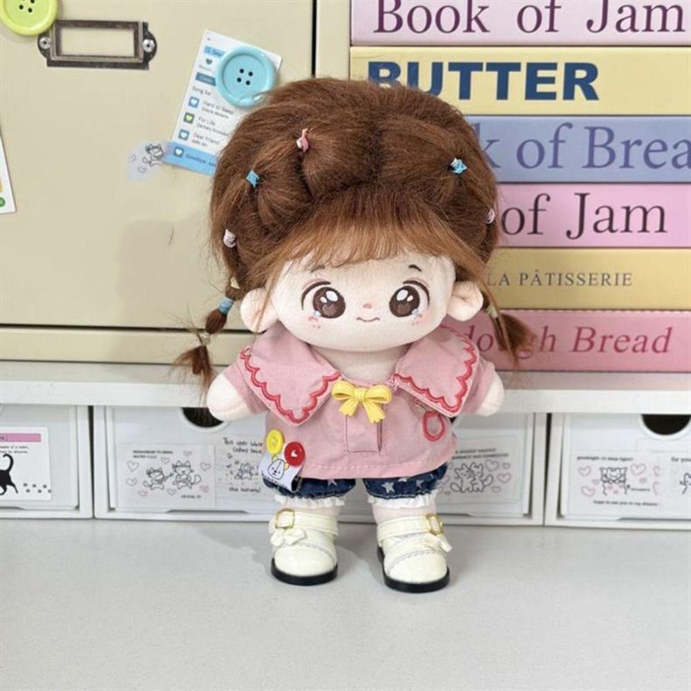 Lovely Design 20Cm Cotton Clothes Washable Soft Texture Idol Cartoon Pattern Skirt Retro Style Cute Cotton Skirt Idol Star