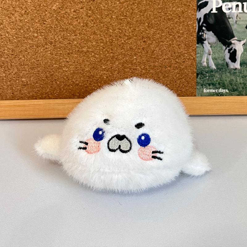 1Pcs Soft Simulation Animal Whale Small Pendant Turtle Ocean Animal Plush Keychain Starfish Pp Cotton Plush Toy Home Decoration