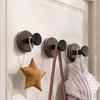 Saugnapfhaken Ohne Bohren Abnehmbare Wandhaken Starker Halt Haken im Retro-Stil für Mäntel Handtücher Bademäntel