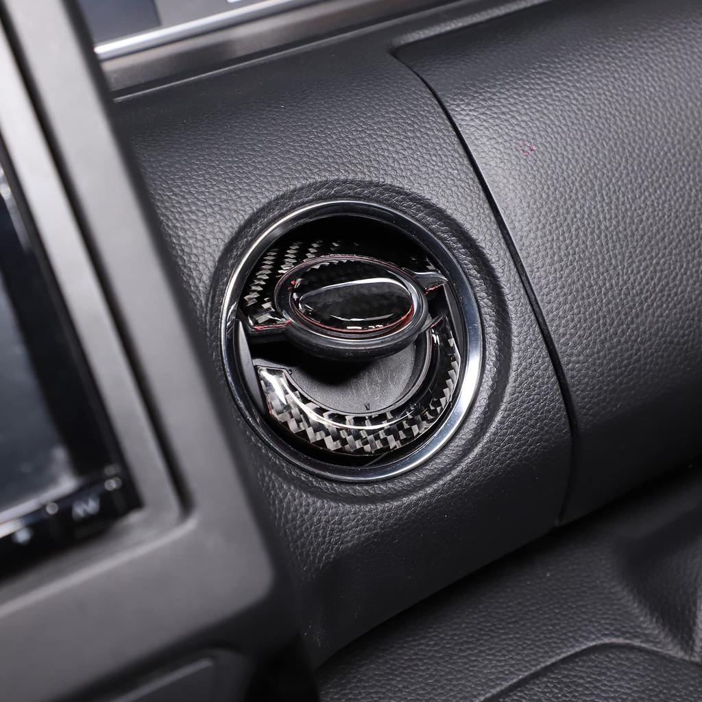 Sauicemy Set of Air Vent Central Control Air Outlet Decoration Vent Interior Trim Protective Car Specific to Your Vehicle Fiber for Honda 6-Piece