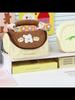 Sweetheart Plaid Bowknot Pencil Case Multi-Pocket Organizer Contrast Color Big Storage Pouch with Handheld
