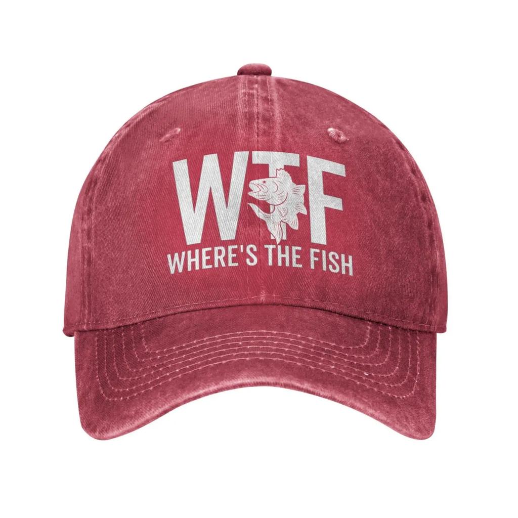 2026 WTF Where's The Fish Hat Women Baseball Hat Graphic Cap Men’s For Cap