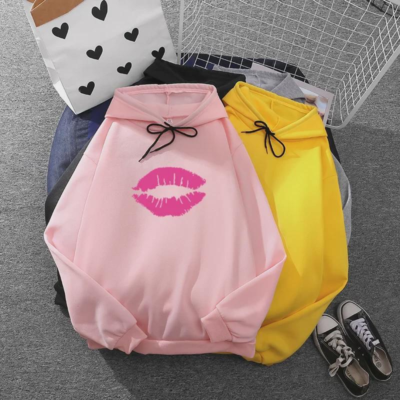 2022 Europäisch-Amerikanisches Lockeres Baumwoll-Sweatshirt für Damen für Frühling/Herbst
